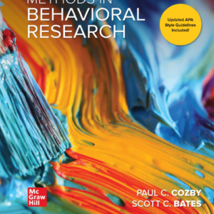 Methods in Behavioral Research (14th Edition)