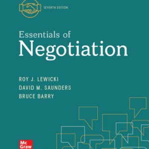 Essentials of Negotiation 7th Edition PDF
